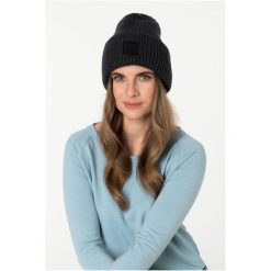 Czapka SUPER.NATURAL Krissini Beanie. Czarne czapki i kapelusze damskie super.natural, bez wzorów, sportowe. Za 183.53 zł.