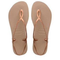 Klapki Havaianas Model 4129697 Kolor Brązowy. Czerwone klapki damskie Havaianas, bez wzorów, z gumy, sportowe, bez obcasa. Za 148.95 zł.
