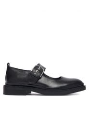 Clarks Półbuty Previa Bar 26329410 Czarny. Czarne półbuty damskie Clarks, bez wzorów, ze skóry, bez obcasa, na płaskiej podeszwie, bez zapięcia. Za 389.99 zł.
