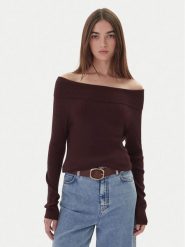 Kontatto Sweter 3M0813C Brązowy Regular Fit. Brązowe swetry damskie Kontatto, m, bez wzorów, z syntetyku, bez kołnierzyka, bez ramiączek, bez kaptura. Za 269.99 zł.