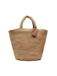 Manebi Torebka Natural Raffia Summer Bag V 2.2 AD Brązowy. Brązowe torebki do ręki damskie Manebi, bez wzorów, z tworzywa sztucznego, bez dodatków. Za 819.99 zł.