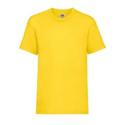 T-shirt Fruit Of The Loom Valueweight Adult żółty. Białe t-shirty damskie Fruit of the Loom, bez wzorów, z bawełny, sportowe, bez kołnierzyka. Za 150.99 zł.