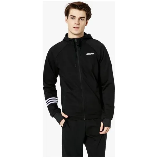 Adidas Bluza E Mo Fz Ft , czarny, rozmiar M. Czarne bluzy męskie Adidas, m, bez wzorów, z bawełny, bez kaptura. W wyprzedaży za 199.99 zł.