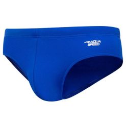 Slipy pływackie męskie Aqua Speed Ares. Niebieskie kąpielówki męskie Aqua-Speed, l, bez wzorów, do pływania. Za 59.99 zł.