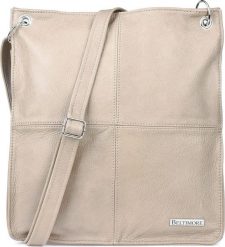 Beltimore Damska skórzana na ramię torebka Beltimore skóra beżowa 972. Brązowe torby na ramię damskie Beltimore, bez wzorów, ze skóry, bez dodatków. Za 241.99 zł.