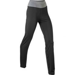Spodnie sportowe shaping, długie, Level 1 bonprix czarny. Czarne legginsy damskie bonprix, bez wzorów, na fitness i siłownię. Za 79.99 zł.