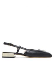 Aigner Baleriny Fashion Saskia 18A 1251090 Czarny. Czarne baleriny damskie Aigner, bez wzorów, ze skóry, bez obcasa. Za 849.99 zł.