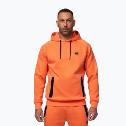 Bluza męska Pitbull Dogwood Hooded Sweatshirt. Brązowe bluzy sportowe męskie PITBULL, l, bez wzorów, z bawełny, bez kaptura, na fitness i siłownię. Za 279.99 zł.