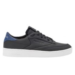 Buty do chodzenia Reebok Club C Clean. Czarne obuwie sportowe damskie Reebok, bez wzorów, z gumy, trekkingowe, Reebok Club. Za 220.64 zł.