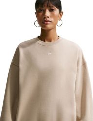 Nike Bluza damska Studio Fleece kremowa IM8082 236 XS. Białe bluzy damskie Nike, xs, bez wzorów, bez kaptura. Za 269.98 zł.