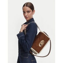 Torebka Liu Jo. Brązowe torebki do ręki damskie Liu Jo, bez wzorów, klasyczne, bez dodatków. Za 729.99 zł.
