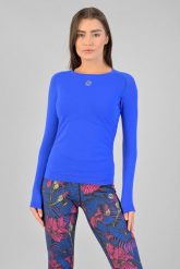 Koszulka z długim rękawem do biegania damska Nessi Sportswear Longsleeve Ultra. Niebieskie koszulki sportowe damskie NESSI SPORTSWEAR, l, bez wzorów, z dzianiny, bez kołnierzyka, bez ramiączek, do biegania. Za 339.00 zł.