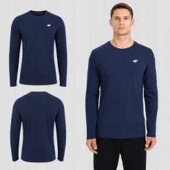 LONGSLEEVE MĘSKI 4F KOSZULKA BLUZKA Z DŁUGIM RĘKAWEM 4XL M611. Białe koszulki sportowe męskie 4f, m, bez wzorów, z bawełny, bez kołnierzyka, bez ramiączek, na fitness i siłownię. Za 51.66 zł.