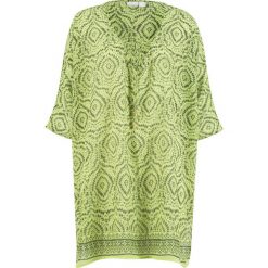 Tunika plażowa bonprix zielono-oliwkowy z nadrukiem. Zielone tuniki damskie bonprix, z nadrukiem, z tkaniny. Za 79.99 zł.