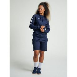 Bluza sportowa z kapturem damska Hummel Go Cotton Hoodie Woman. Niebieskie bluzy sportowe damskie Hummel, s, bez wzorów, z kapturem, na fitness i siłownię. W wyprzedaży za 180.00 zł.