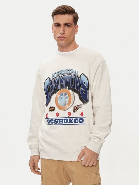 DC Shoes Bluza Mvp Crew ADYSF03121 Écru Relaxed Fit. Bluzy męskie DC Shoes, m, bez wzorów, z bawełny, bez kaptura. Za 209.99 zł.