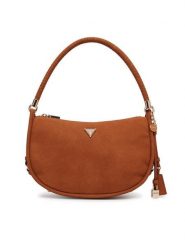 Guess Torebka Danya HWSG99 18010 Brązowy. Brązowe torebki do ręki damskie Guess, z aplikacjami, ze skóry, bez dodatków. Za 589.99 zł.