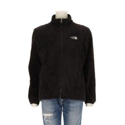 Second life - Damska czarna kurtka polarowa Osito TNF - Jak nowy. Czarne kurtki damskie The North Face, bez wzorów, z polaru, bez kaptura, trekkingowe. Za 212.96 zł.