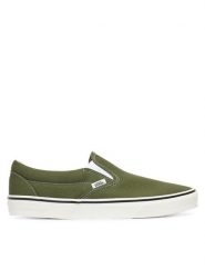 Vans Tenisówki Classic Slip-On VN000Z7AGRK1 Zielony. Zielone trampki męskie Vans, bez wzorów, z materiału, bez zapięcia. Za 339.99 zł.