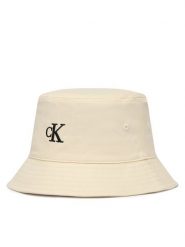 Calvin Klein Kapelusz Bucket LV04F5101G Écru. Białe czapki i kapelusze damskie Calvin Klein, bez wzorów, z bawełny. Za 189.99 zł.