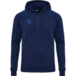 Bluza z kapturem i zamkiem błyskawicznym Hummel Move 2.0. Niebieskie bluzy męskie Hummel, m, bez wzorów, z dresówki, z kapturem. Za 349.00 zł.