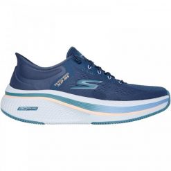 Buty do biegania damskie SKECHERS Go Run Elevate 2.0 Banyan. Niebieskie obuwie sportowe damskie Skechers, bez wzorów, do biegania. Za 349.99 zł.