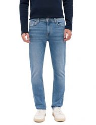 Męskie Spodnie Jeansowe Mustang Style Vegas Slim Denim Blue 1016310 5000 213. Niebieskie spodnie materiałowe męskie Mustang, l, bez wzorów, z denimu. Za 199.99 zł.