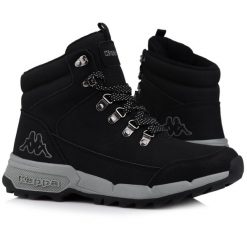 Buty męskie ocieplane Kappa TIBER. Czarne trekkingi męskie Kappa, na jesień, przed kolano, trekkingowe. Za 344.60 zł.