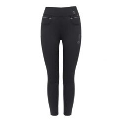 Damskie legginsy jeździeckie z pełną przyczepnością Cavallo Cavaliz RL. Czarne legginsy damskie CAVALLO, bez wzorów, z elastanu. Za 350.50 zł.