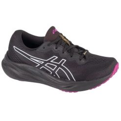 Buty treningowe Asics Gel-Pulse 15 Gtx W 1012B592-001 czarne. Czarne obuwie sportowe damskie bez wzorów, z gumy, do biegania. Za 703.03 zł.