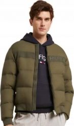 KURTKA MĘSKA TOMMY HILFIGER PUCHOWA BOMBERKA PILOTKA L. Kurtki męskie Tommy Hilfiger, l, bez wzorów, z puchu, bez kaptura. Za 549.00 zł.