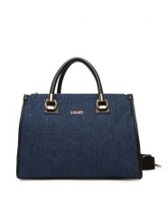 Liu Jo Torebka Ecs M Satchel AF5008 D0001 Granatowy. Niebieskie torebki do ręki damskie Liu Jo, bez wzorów, z materiału, bez dodatków. Za 759.99 zł.
