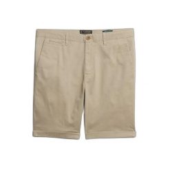 Szorty chino Superdry Premium Regular. Brązowe spodnie materiałowe męskie Superdry., m, bez wzorów. Za 276.60 zł.