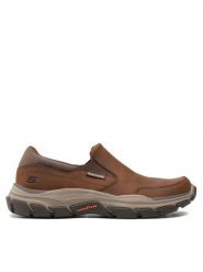 Skechers Półbuty Calum 204480/CDB Brązowy. Brązowe półbuty na co dzień męskie Skechers, z nubiku, bez zapięcia. Za 279.99 zł.