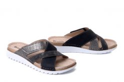 INBLU CN-57 045 szary, klapki damskie. Szare klapki damskie Inblu, bez wzorów, bez obcasa. Za 92.99 zł.