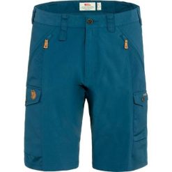 Spodenki turystyczne Fjallraven Abisko Shorts. Niebieskie szorty męskie Fjällräven, s, bez wzorów, z bawełny. Za 489.49 zł.