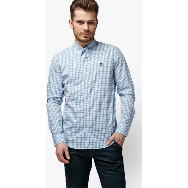 Timberland Koszula Ls Suncook River Gingham Dobby , szary, rozmiar L. Szare koszule męskie Timberland, l, bez wzorów, z bawełny, klasyczne, bez kołnierzyka, bez ramiączek. W wyprzedaży za 219.99 zł.