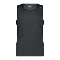 Tank top CMP. Szare t-shirty męskie CMP, s, bez wzorów, z jersey, bez kołnierzyka. Za 163.50 zł.
