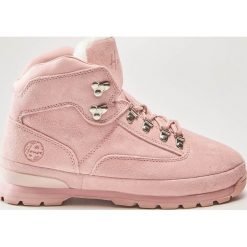 Skórzane buty trekkingowe - Różowy. Trekkingi damskie marki ROCKRIDER. W wyprzedaży za 139.99 zł.