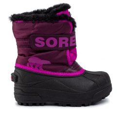Śniegowce Sorel. Czerwone śniegowce dziewczęce Sorel, bez zapięcia. Za 189.99 zł.