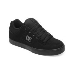 Skórzane buty dla Mężczyzn PURE Szary. Szare buty sportowe męskie DC Shoes, ze skóry, bez zapięcia. Za 359.99 zł.
