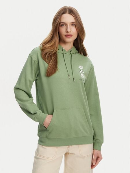 Roxy Bluza ERJFT04952 Zielony. Zielone bluzy damskie Roxy, s, bez wzorów, z bawełny, bez kaptura. Za 199.99 zł.