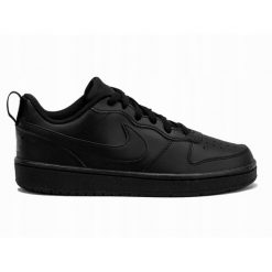 Buty Nike Court Borough Low Czarne Sportowe Sneakersy. Czarne obuwie sportowe damskie Nike, bez wzorów, trekkingowe, nike court. W wyprzedaży za 239.00 zł.