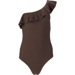 Damski kostium kąpielowy 1-częściowy Athlecia Aralei. Brązowe kostiumy jednoczęściowe damskie Endurance, bez wzorów, sportowe, na fitness i siłownię. Za 198.00 zł.