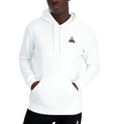 Bluza z kapturem Le Coq Sportif Essentiels N°2. Białe bluzy męskie le coq sportif, l, bez wzorów, z materiału, z kapturem. Za 291.05 zł.