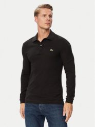 Lacoste Polo PH4013 Czarny Regular Fit. Czarne koszulki polo męskie Lacoste, m, bez wzorów, z bawełny, bez ramiączek. Za 539.99 zł.