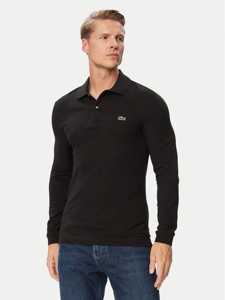 Lacoste Polo PH4013 Czarny Regular Fit. Czarne koszulki polo męskie Lacoste, m, bez wzorów, z bawełny, bez ramiączek. Za 549.99 zł.