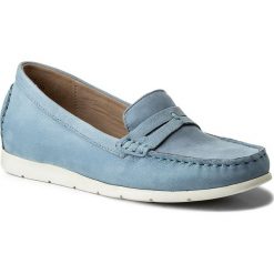 Mokasyny CAPRICE - 9-24251-20 Blue Nubuc 817. Niebieskie mokasyny damskie Caprice, z materiału. W wyprzedaży za 159.00 zł.