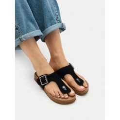 Japonki G-Star. Czarne klapki damskie G-Star, bez wzorów, retro, bez obcasa. Za 159.99 zł.