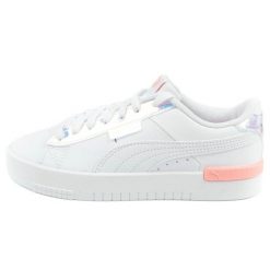 Buty sportowe Puma Jada 393923 01 białe. Białe obuwie sportowe damskie bez wzorów, ze skóry ekologicznej. Za 283.73 zł.